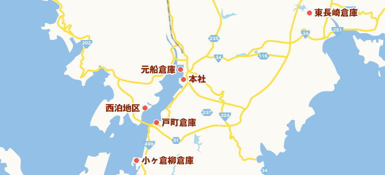 長崎市内マップ